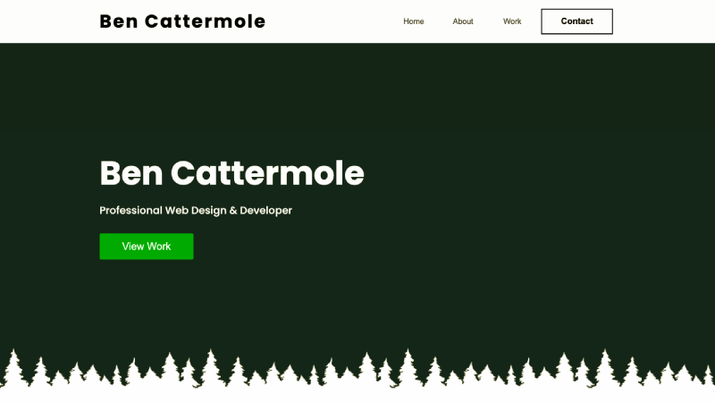 Example of work done for website BuiltByBen.uk
